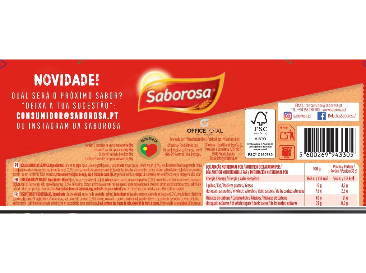 BOLACHAS MINI BITES SABOROSA SABOR MA&Ccedil;&Atilde; ASSADA 150G image number 1