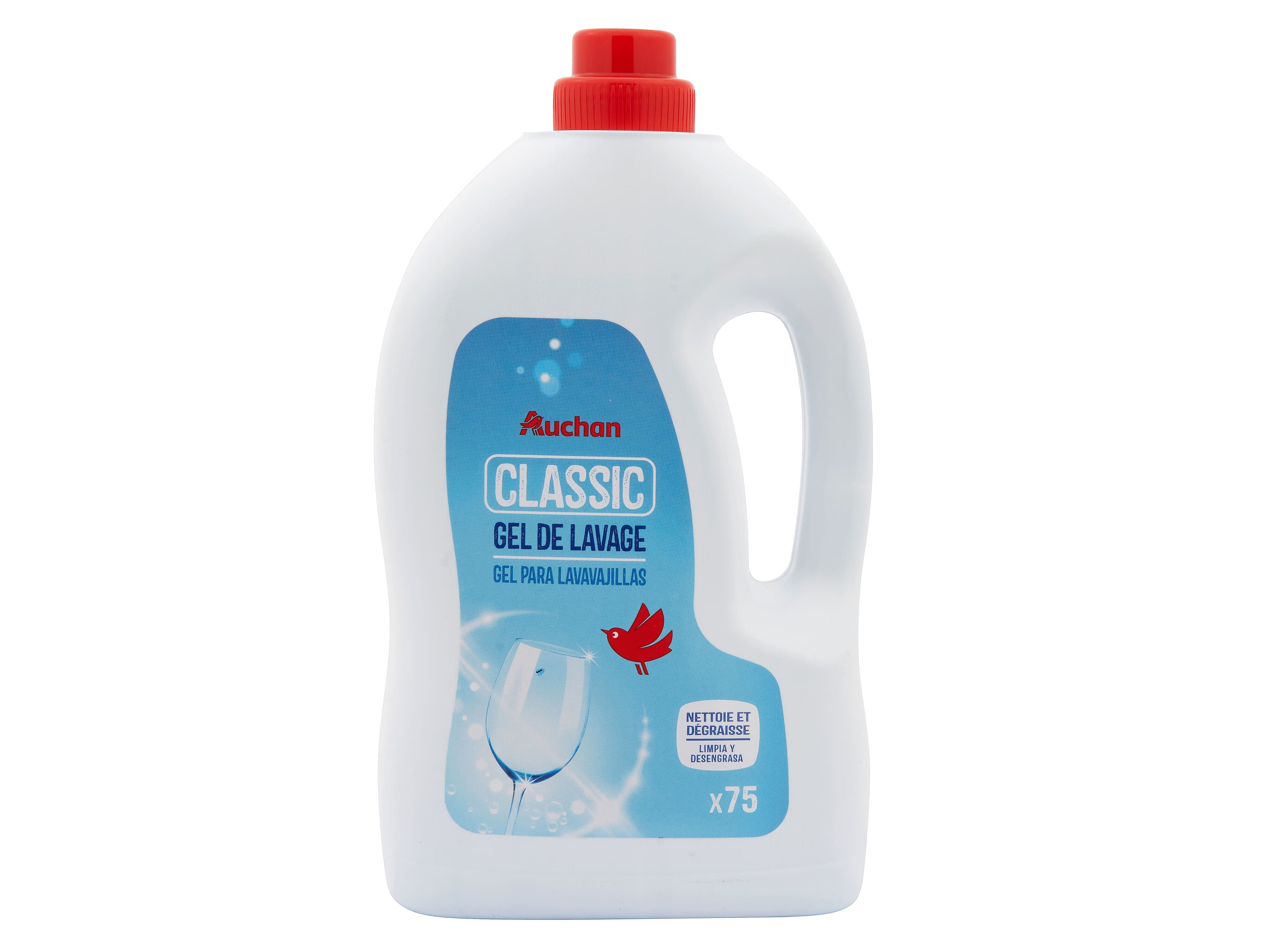 DETERGENTE M&Aacute;QUINA LOI&Ccedil;A AUCHAN GEL CONCENTRADO CL&Aacute;SSICO 75 DOSES image number 0