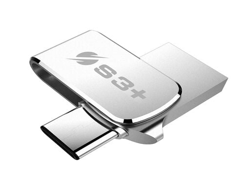 MEMÓRIA USB S3+ 3.1 OTG 128GB STEEL SILVER