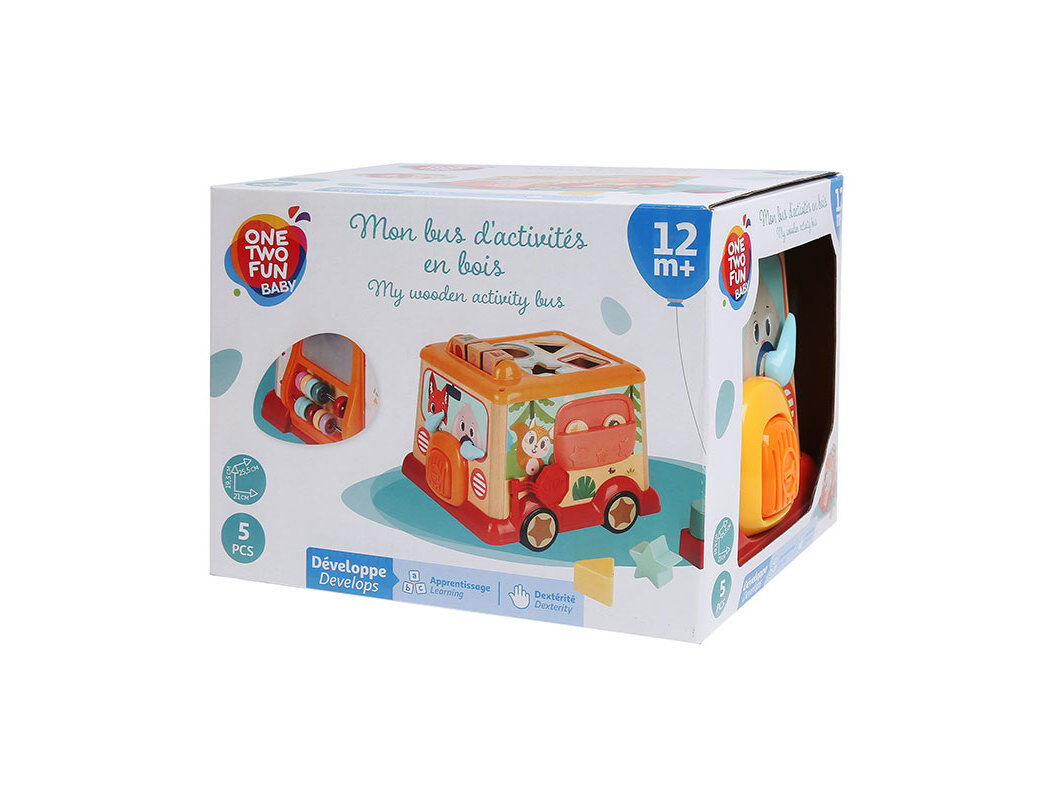 AUTOCARRO COM CUBOS ONE TWO FUN MADEIRA