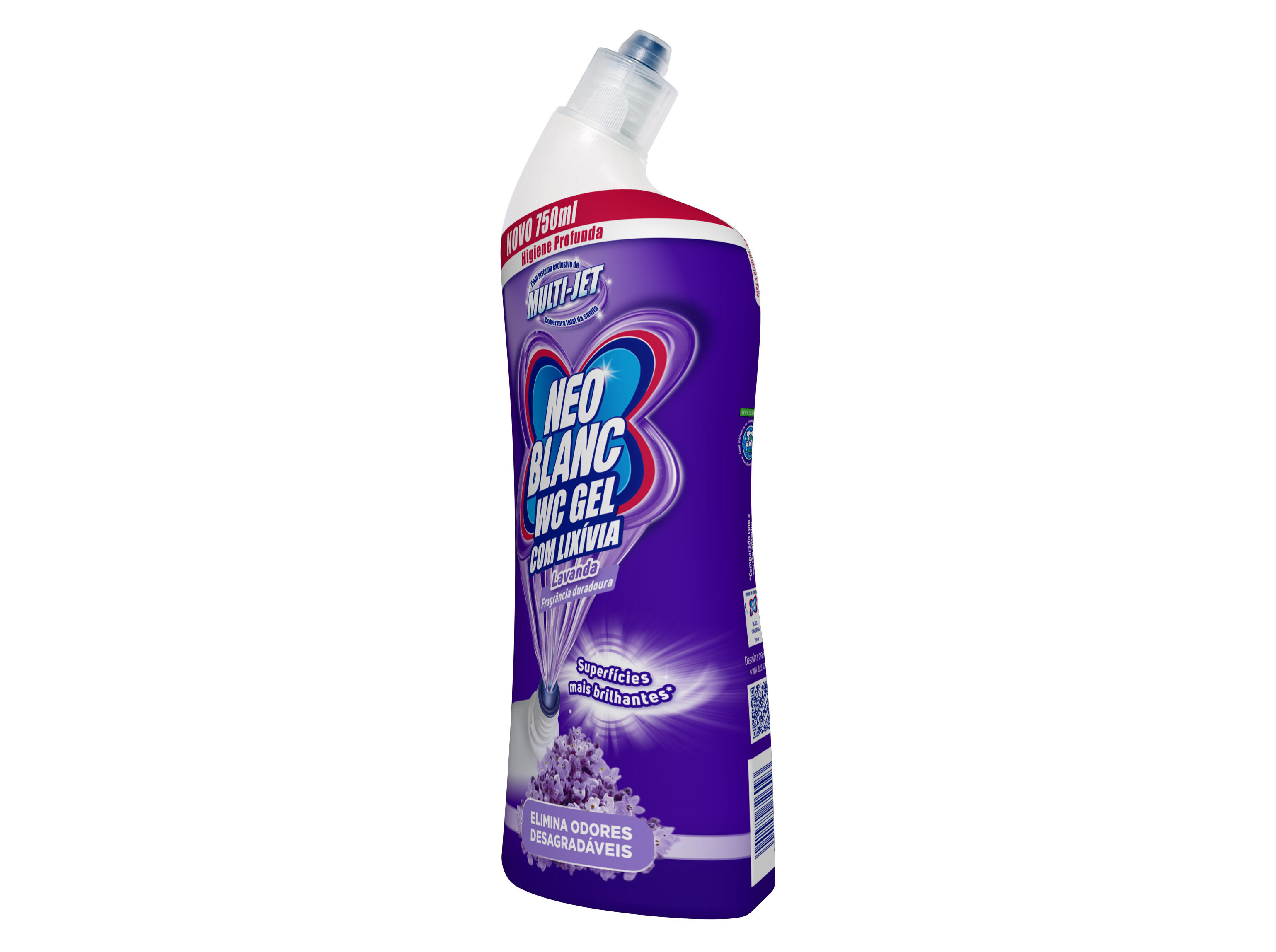 GEL SANIT&Aacute;RIO NEOBLANC LIXIVIA LAVANDA 750ML image number 1
