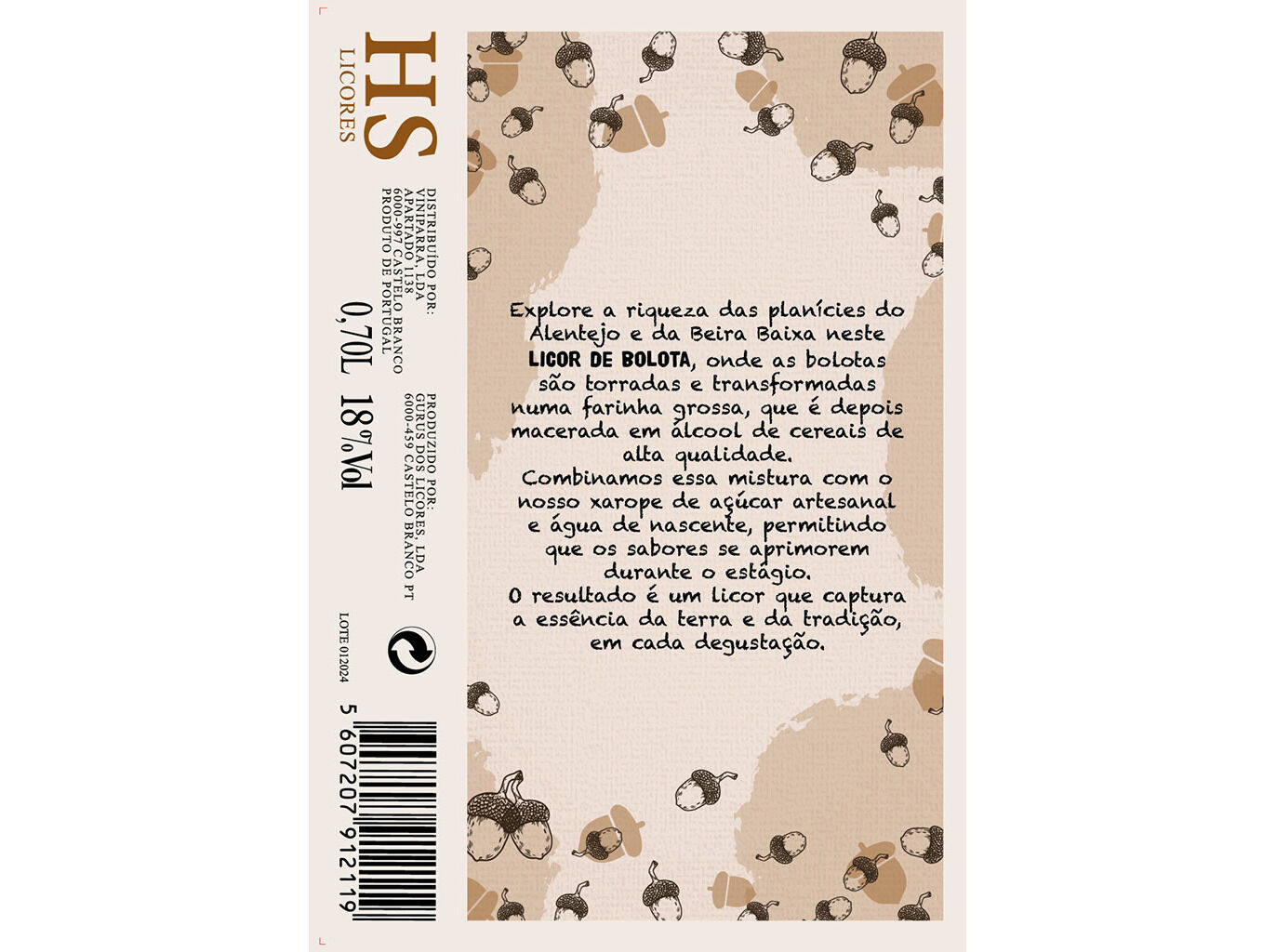 LICOR DE BOLOTA HS 0.70L image number 1