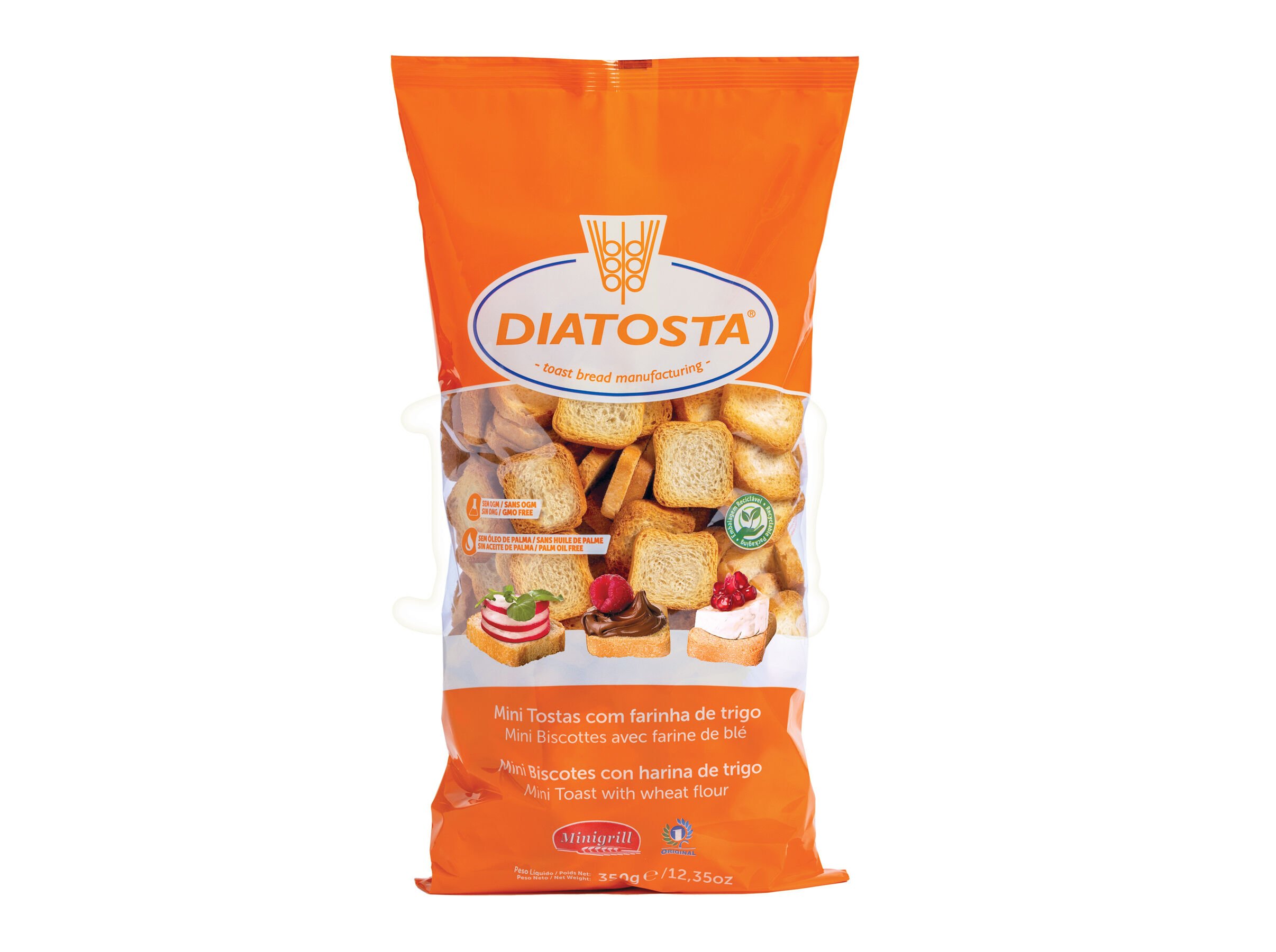 MINI TOSTA DIATOSTA GRILL PACOT&Atilde;O 350G