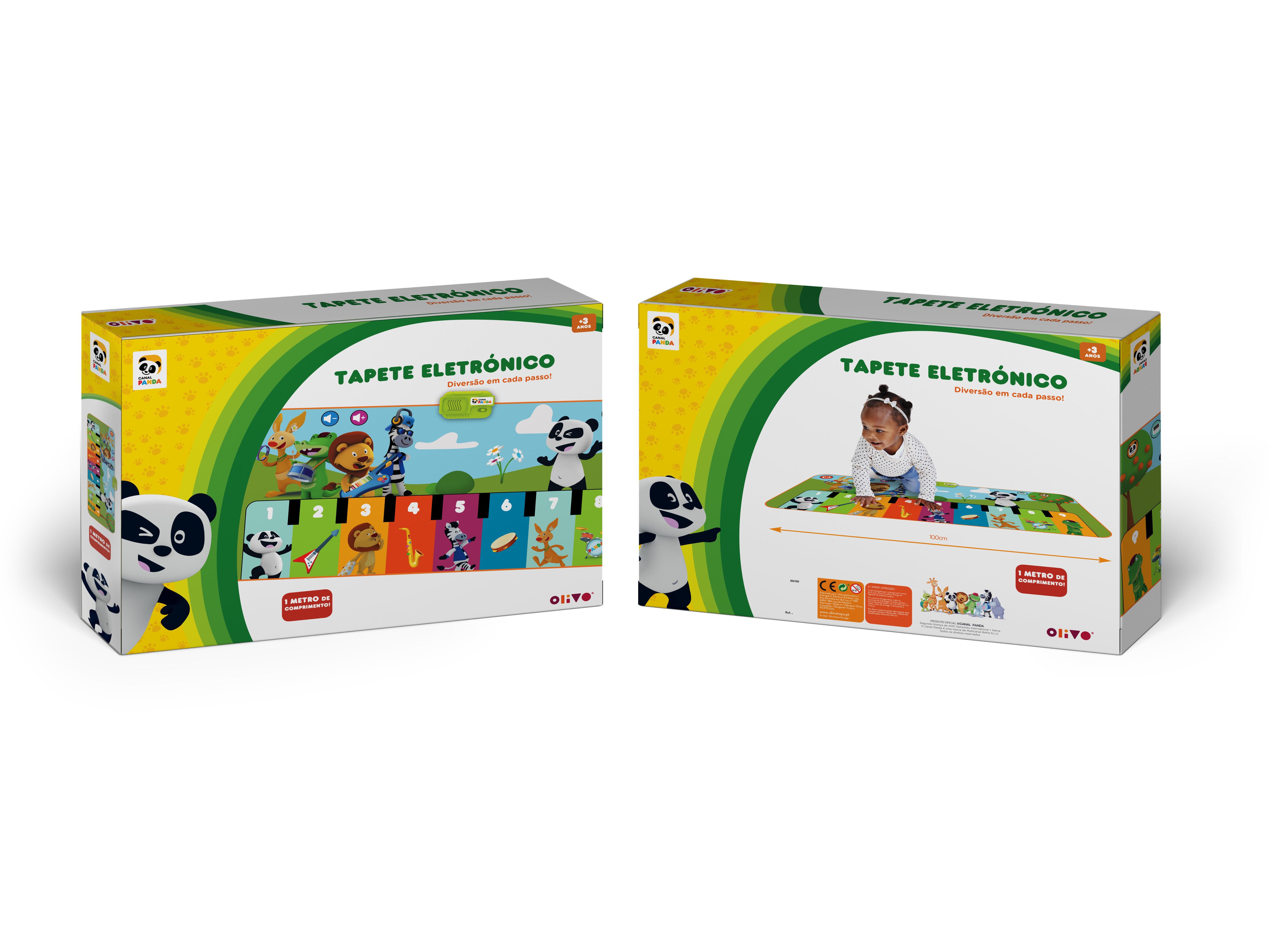 TAPETE ELETR&Oacute;NICO OLIVO PANDA