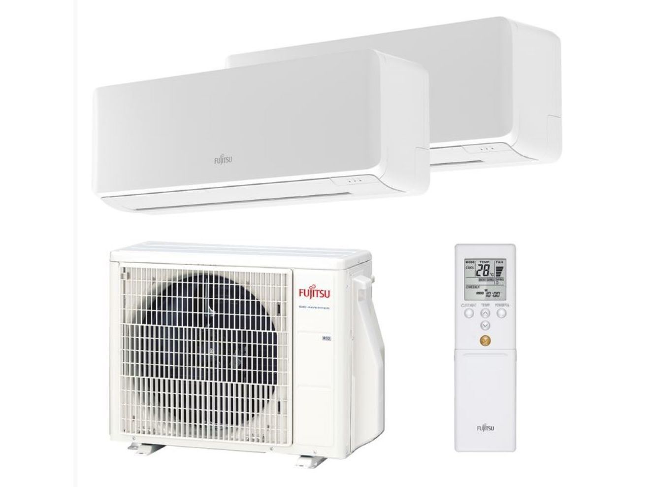 AR CONDICIONADO FIXO FUJITSU 3NGF0123 WIFI MULTISPLIT (9000+9000BTUS)