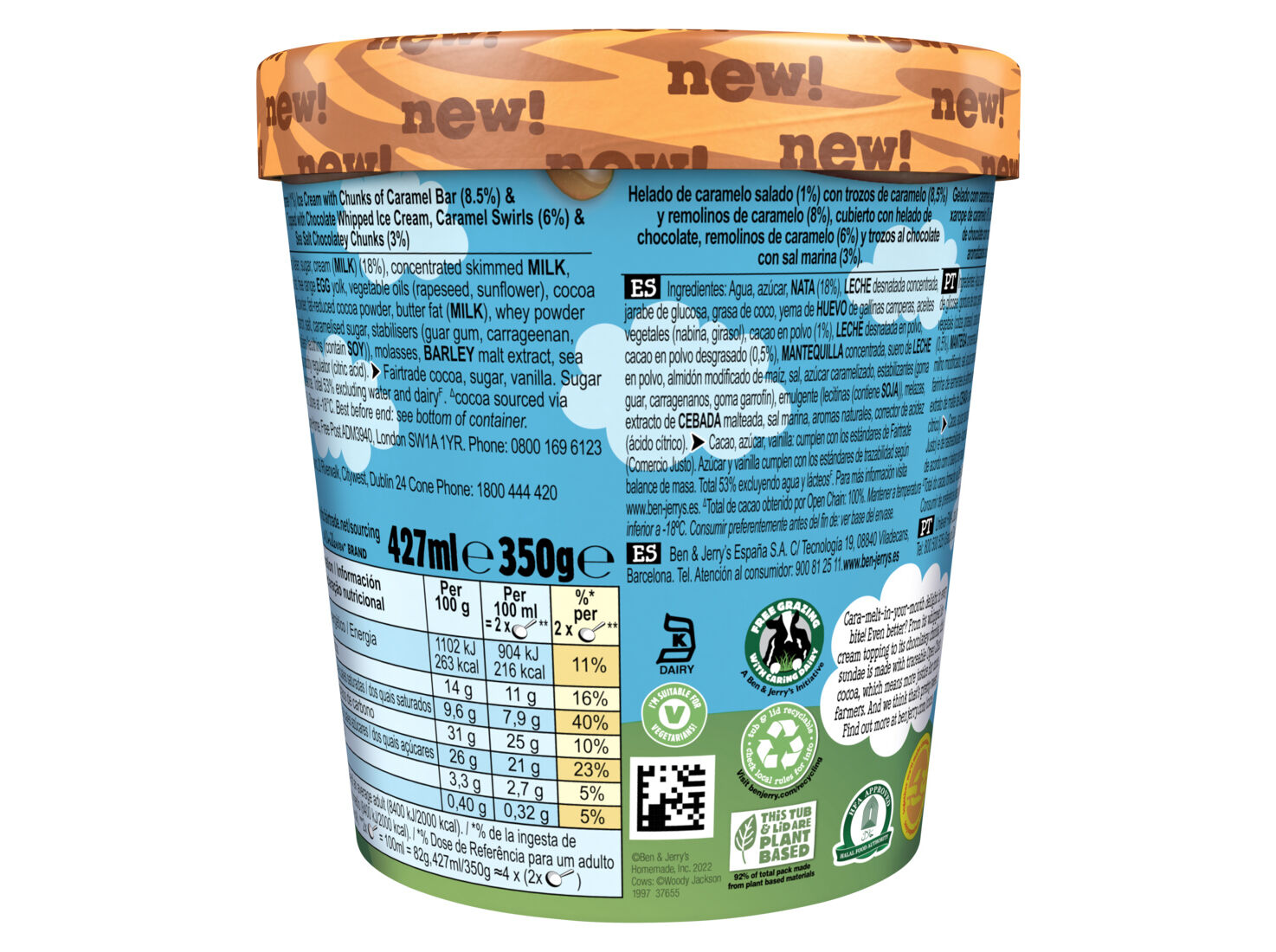 GELADO BEN & JERRY'S DULCE DE-LISH SUNDAE 427ML image number 2