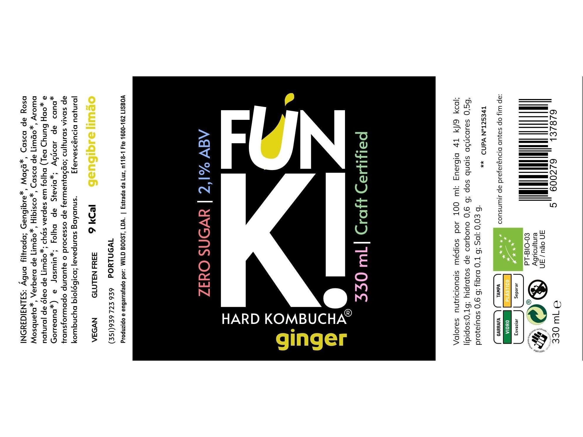KOMBUCHA BIO FUN K! GINGER 330 ML image number 3