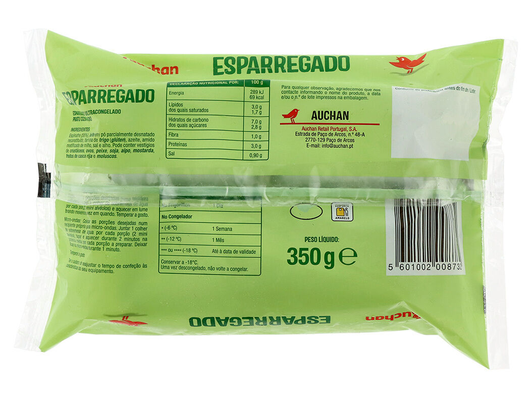 ESPARREGADO AUCHAN ULTRACONGELADO 350G image number 1