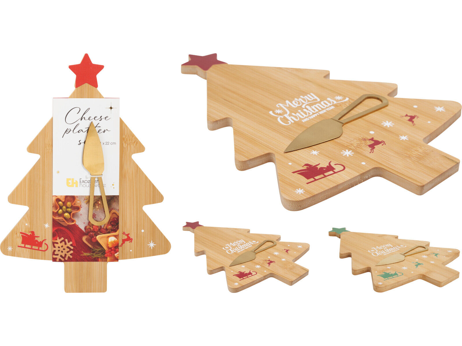 T&Aacute;BUA CORTE MADEIRA + FACA PARA QUEIJO CORES SORTIDAS image number 1