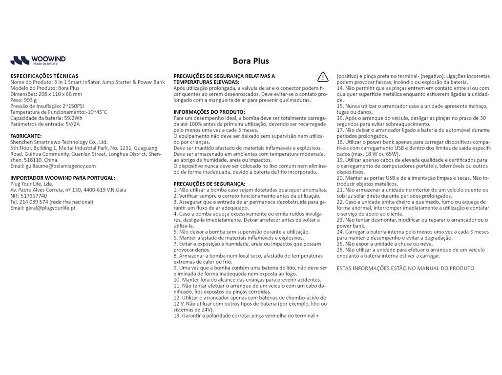 COMPRESSOR WOOWIND BORA PLUS 3 EM 1 image number 7