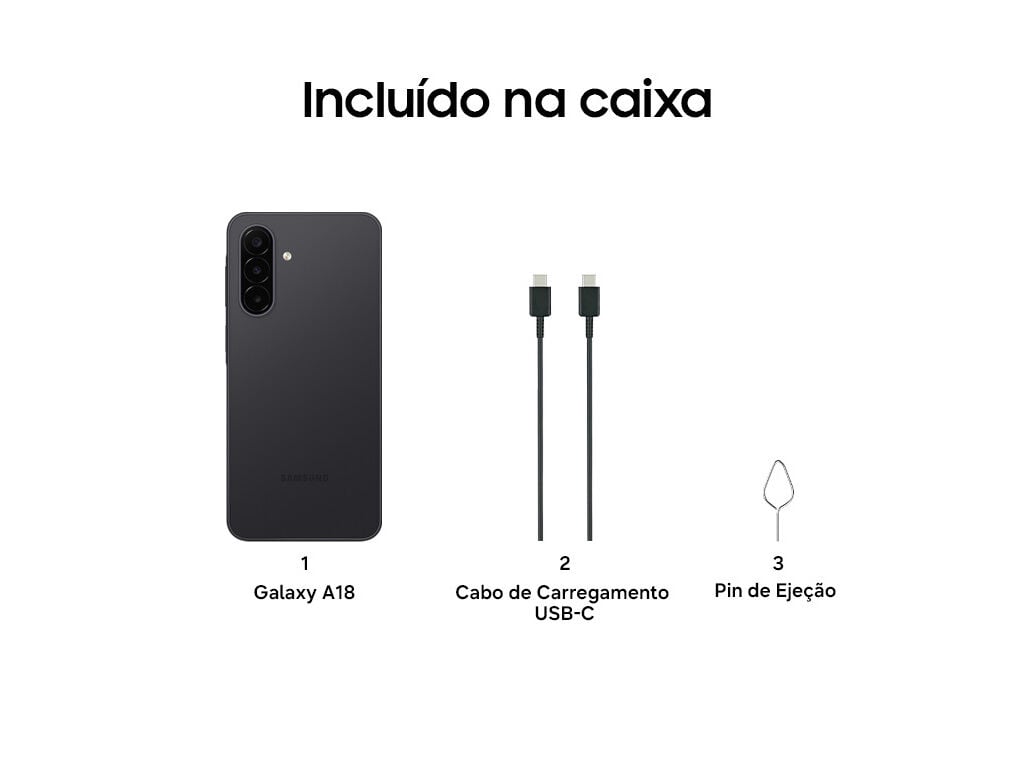 SMARTPHONE SAMSUNG GALAXY A18 PRETO 8/256GB image number 5