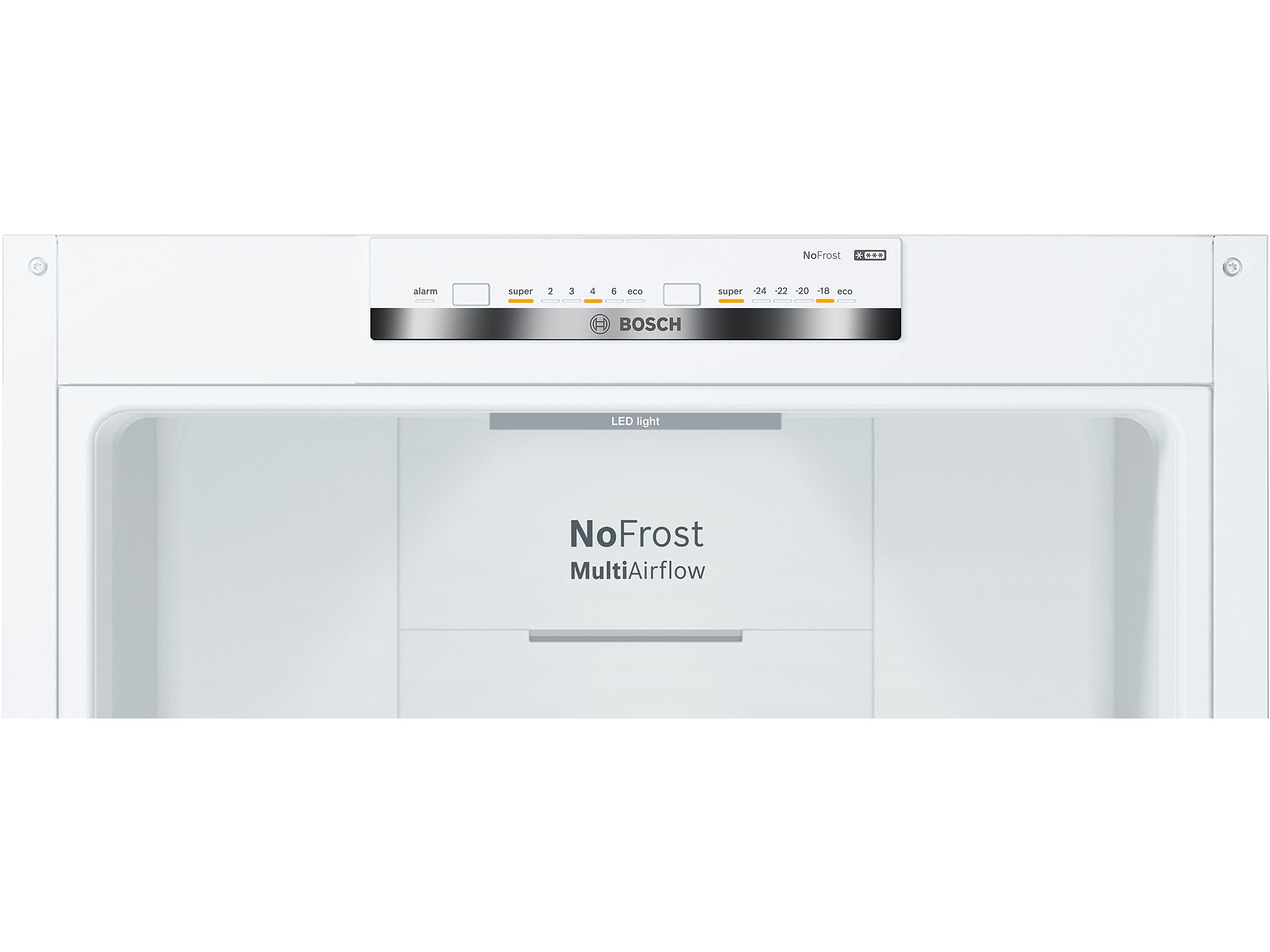 FRIGOR&Iacute;FICO COMBINADO BOSCH KGN362WED (NO FROST E 186CM 326L BRANCO) image number 1