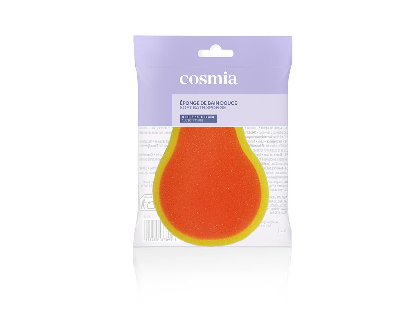 ESPONJA BANHO COSMIA SORTIDO FRUTAS 1UN