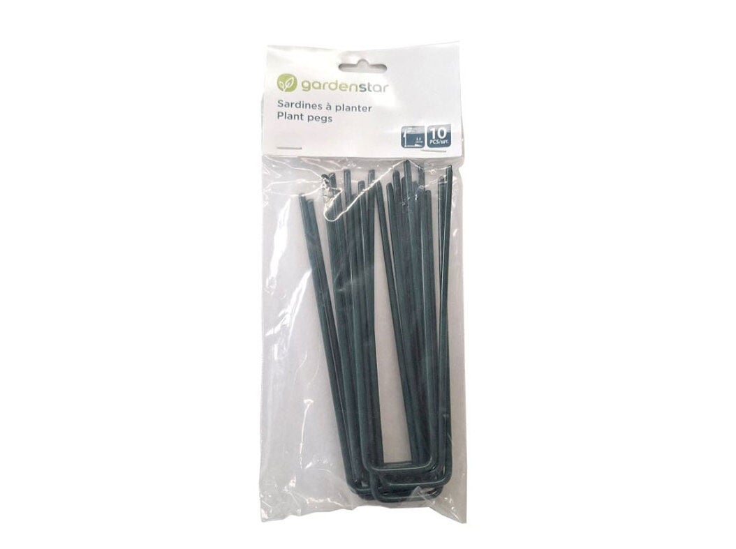GRAMPOS EM U GARDENSTAR PARA RELVA ARTIFICIAL 10 UNIDADES image number 0