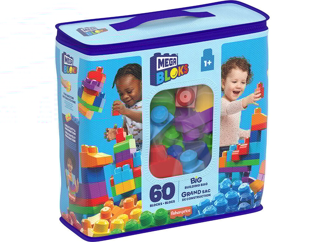 MEGA BOLSA MEGA BLOKS 60 PE&Ccedil;AS AZUL