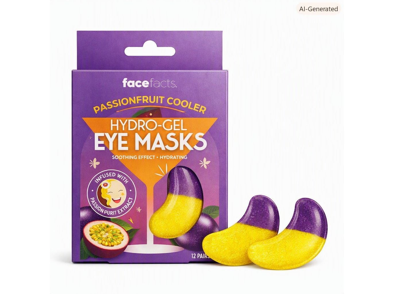 M&Aacute;SCARA OLHOS FACEFACTS PASSIONFRUIT COOLER 4UN image number 2