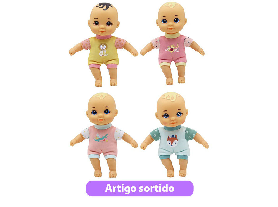 BONECO BEB&Eacute; ONE TWO FUN CORPO FOFO 20CM MODELOS SORTIDOS image number 1