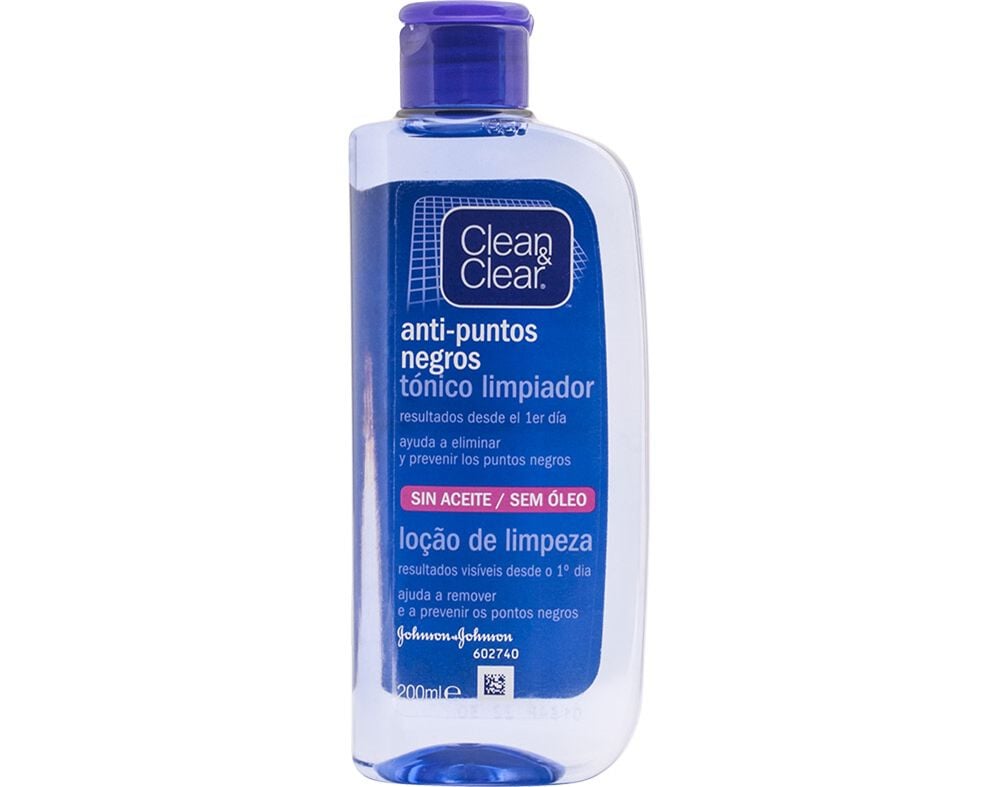 T&Oacute;NICO CLEAN & CLEAR LIMPEZA PONTOS NEGROS 200ML