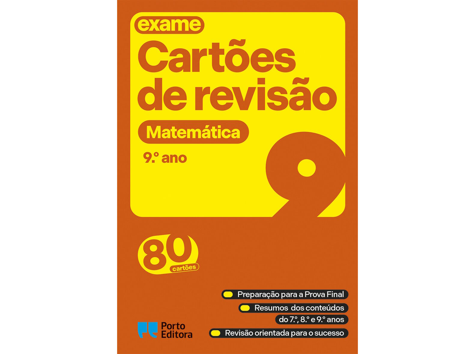 LIVRO CART&Otilde;ES DE REVIS&Atilde;O - LIVRO MATEM&Aacute;TICA - 9.&ordm; ANO image number 0