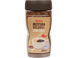 MISTURA AUCHAN SOLÚVEL 20% CAFÉ 200G