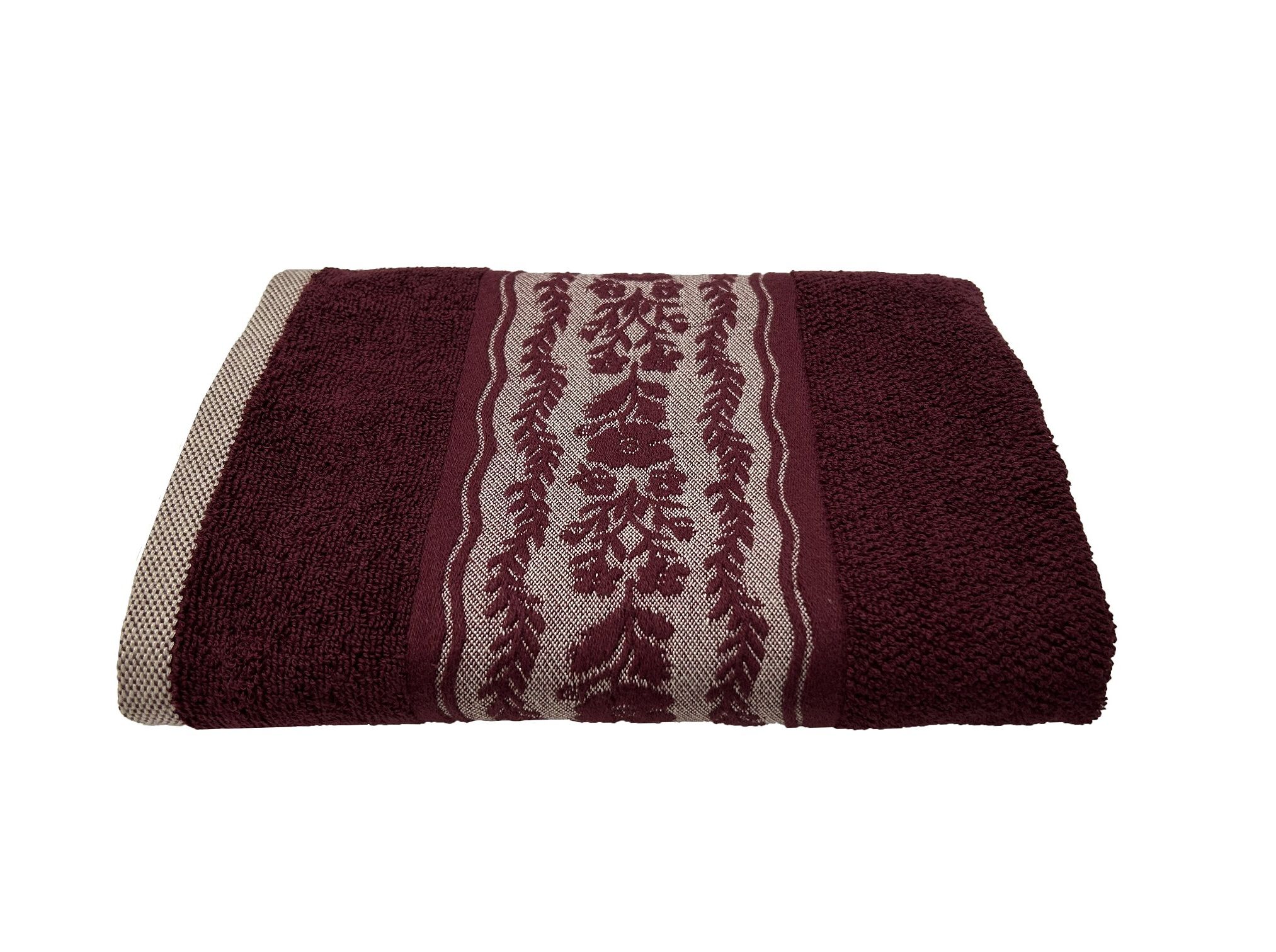 TOALHA DE M&Atilde;OS 500G BORDEAUX 50X100CM