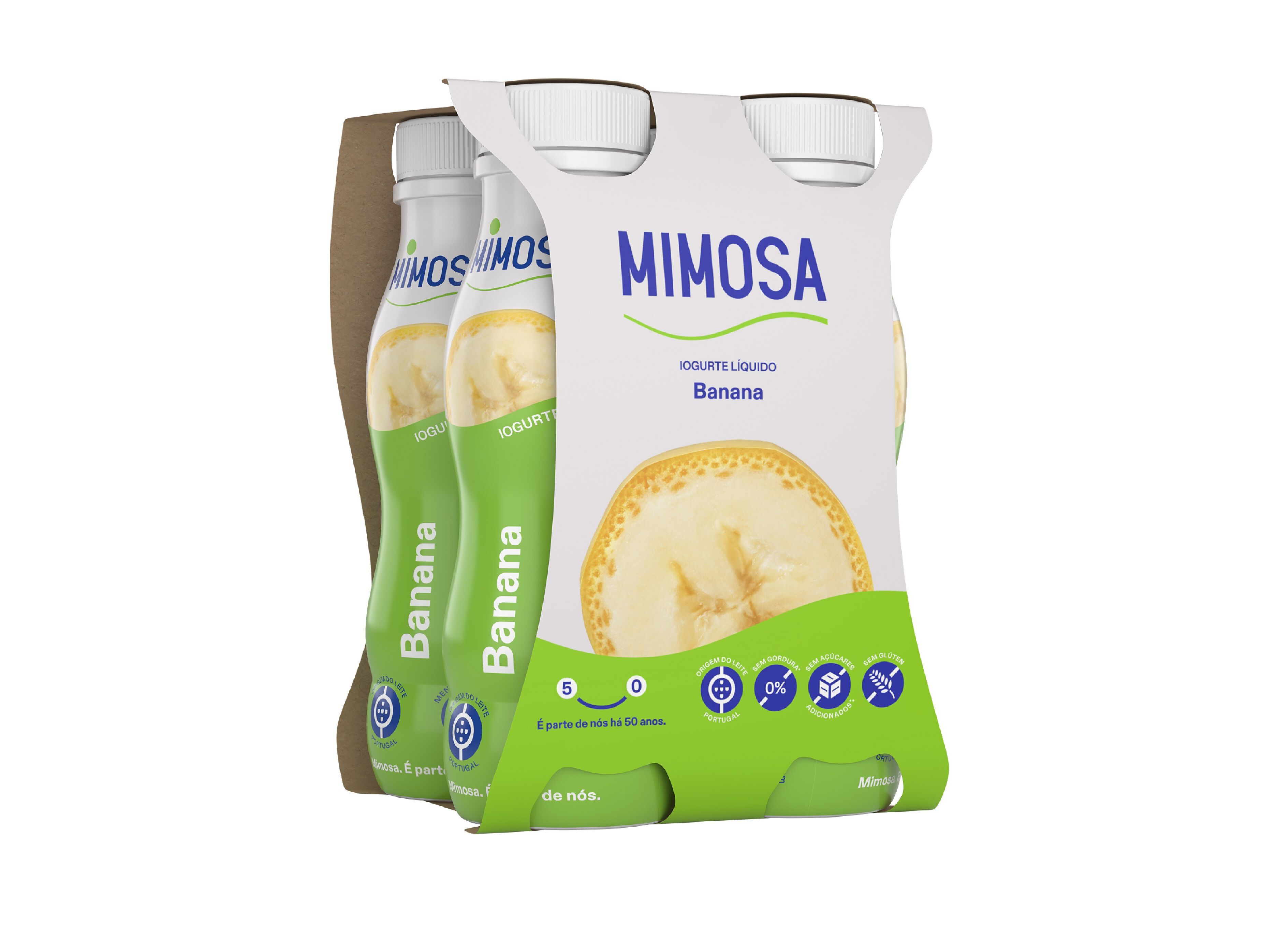 IOGURTE LIQUIDO MIMOSA BANANA 4X151ML image number 1
