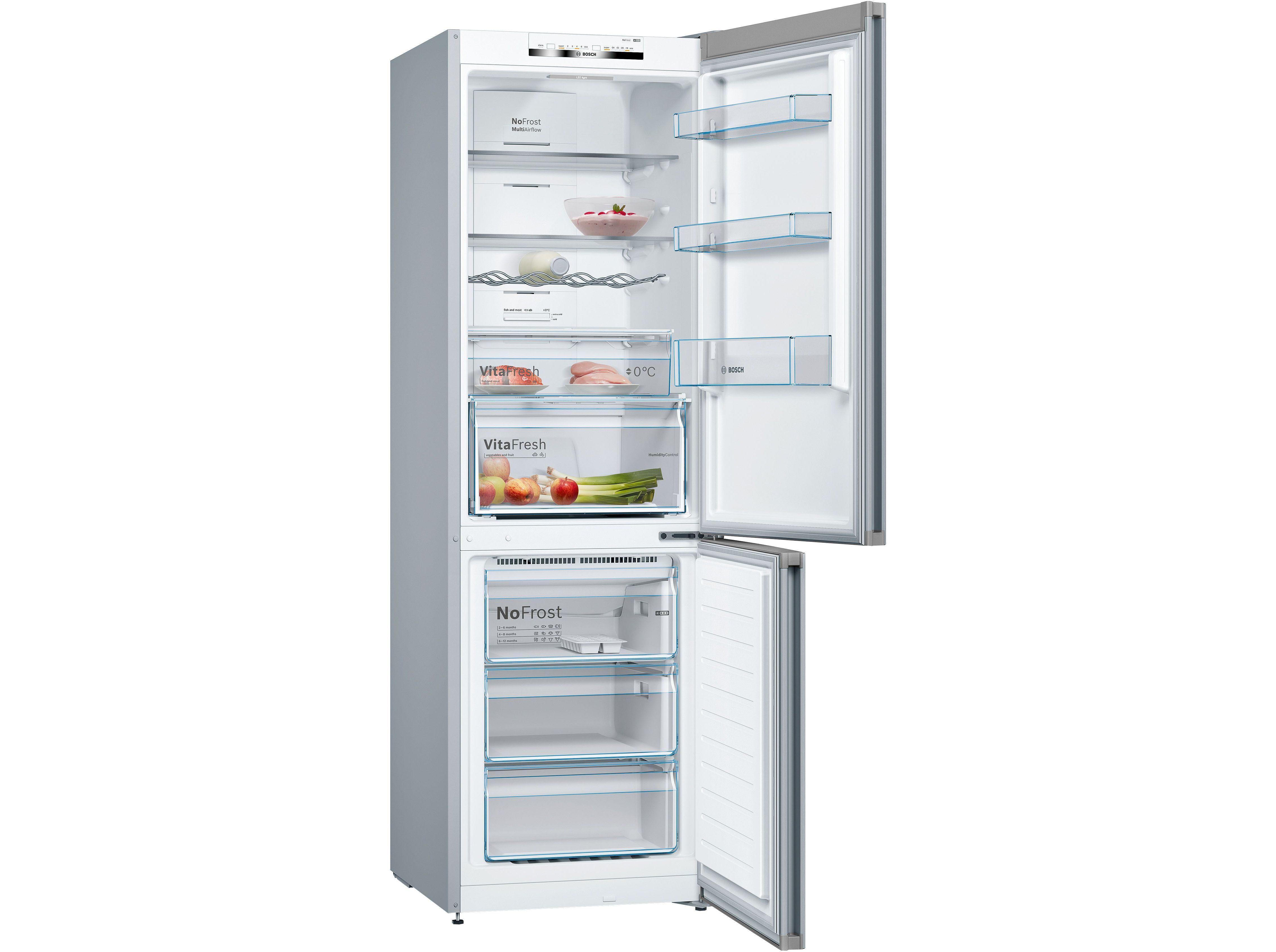 FRIGOR&Iacute;FICO COMBINADO BOSCH KGN36VIDB (NO FROST D 186CM 326L INOX) image number 4