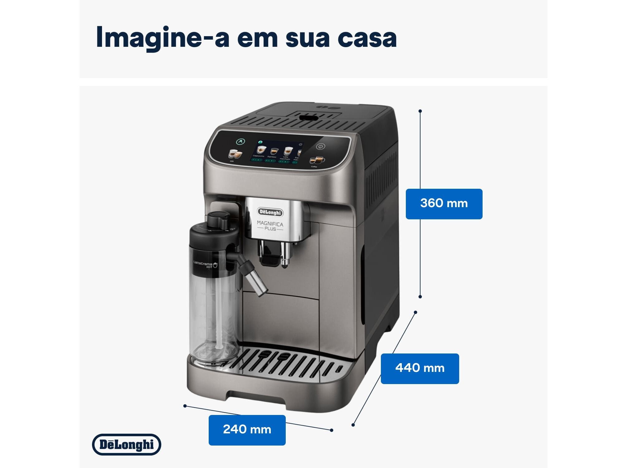 MAQUINA DE CAFE EXPRESSO AUTOMATICA DELONGHI ECAM320.70.TB MAGNIFICA PLUS image number 6