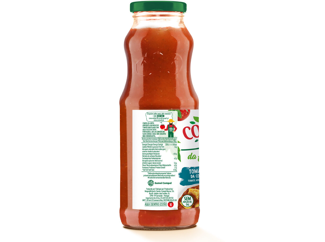 POLPA COMPAL TOMATE C/ ALGA FUCUS 500G image number 1