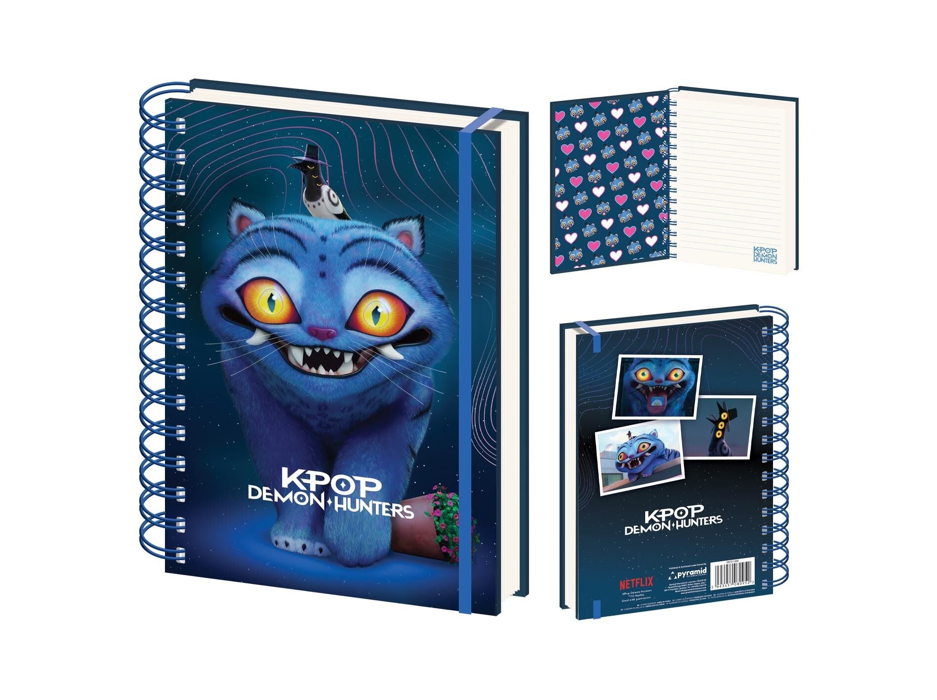 CADERNO A5 K-POP DEMON HUNTERS 3D