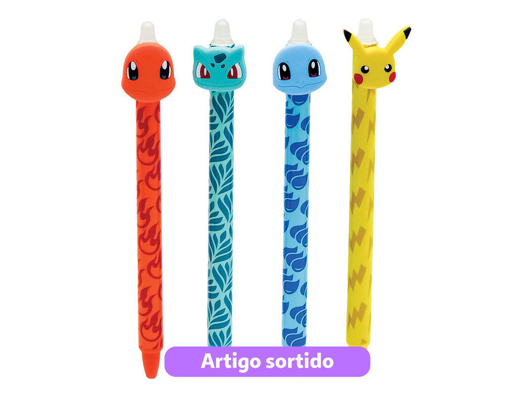 CANETA APAG&Aacute;VEL POKEMON MODELOS SORTIDOS