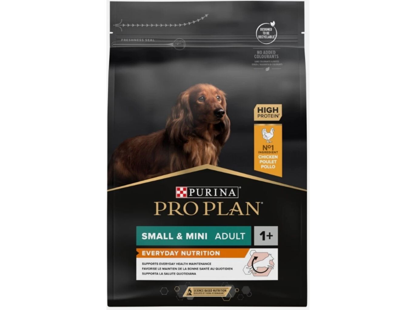 RA&Ccedil;&Atilde;O PARA C&Atilde;O ADULTO PRO PLAN SMALL E MINI COM FRANGO 3KG