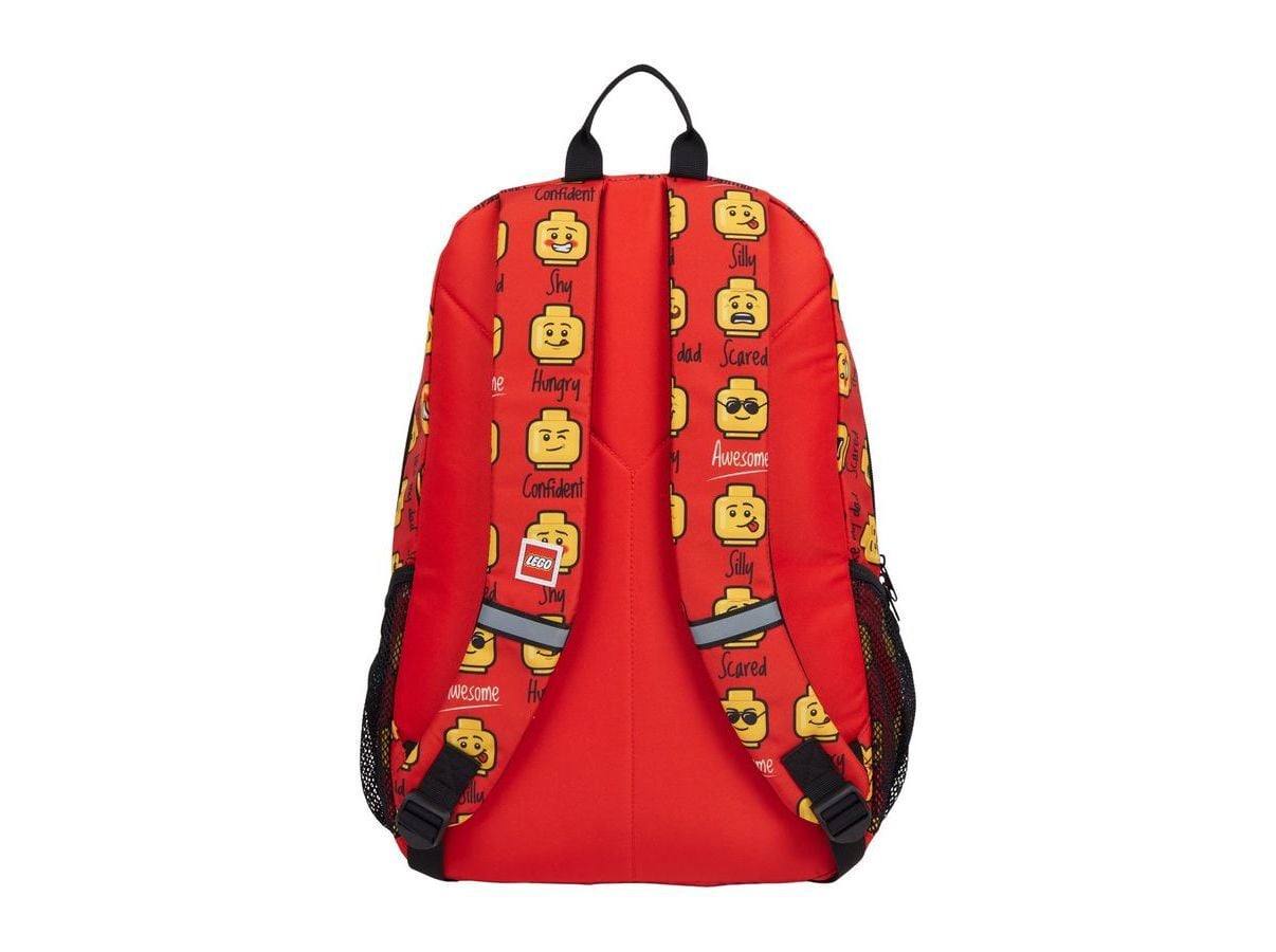 MOCHILA ESCOLAR LEGO MINIFIGURES VERMELHO 32X47X19CM image number 2