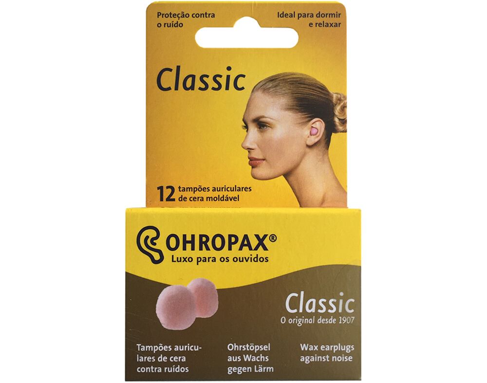 TAMP&Otilde;ES OHROPAX AURICULARES CLASSIC CERA 12UN