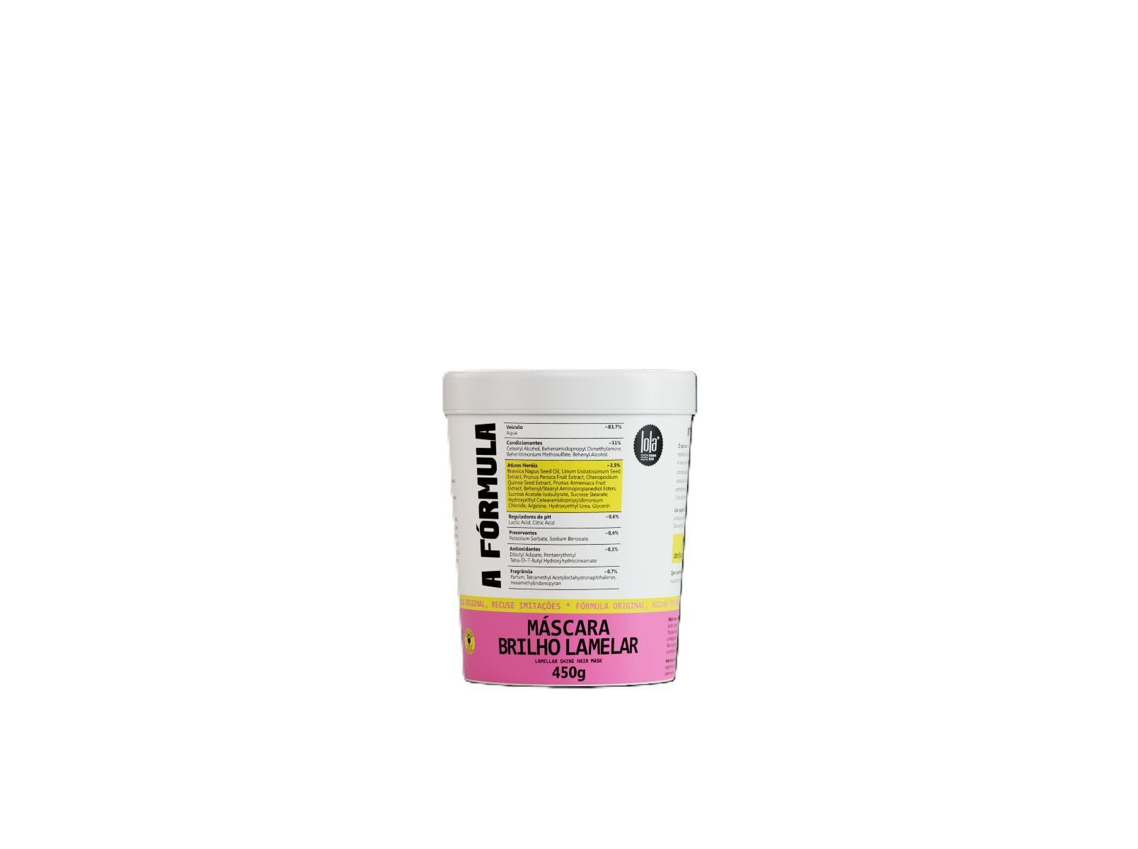 M&Aacute;SCARA LOLA F&Oacute;RMULA BRILHO LAMELAR 450G image number 0