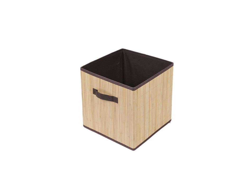 CAIXA PARA ARRUMA&Ccedil;&Atilde;O EM BAMBU ACTUEL NATURAL 31X31X31CM