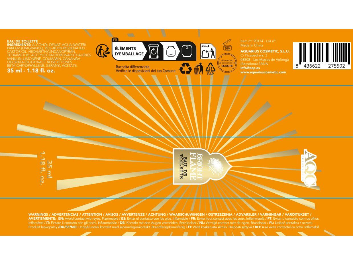 EDT AQC FRAGRANCES FLAME 30 ML image number 2