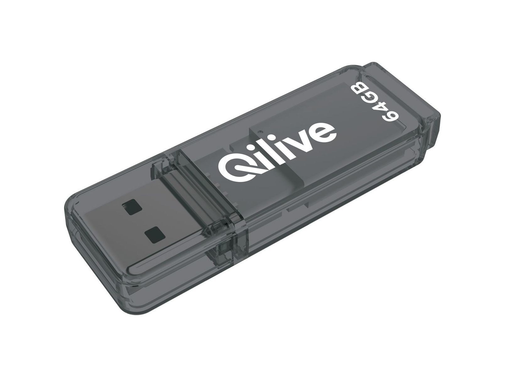 PEN USB QILIVE 64GB 3.0 CINZA image number 1