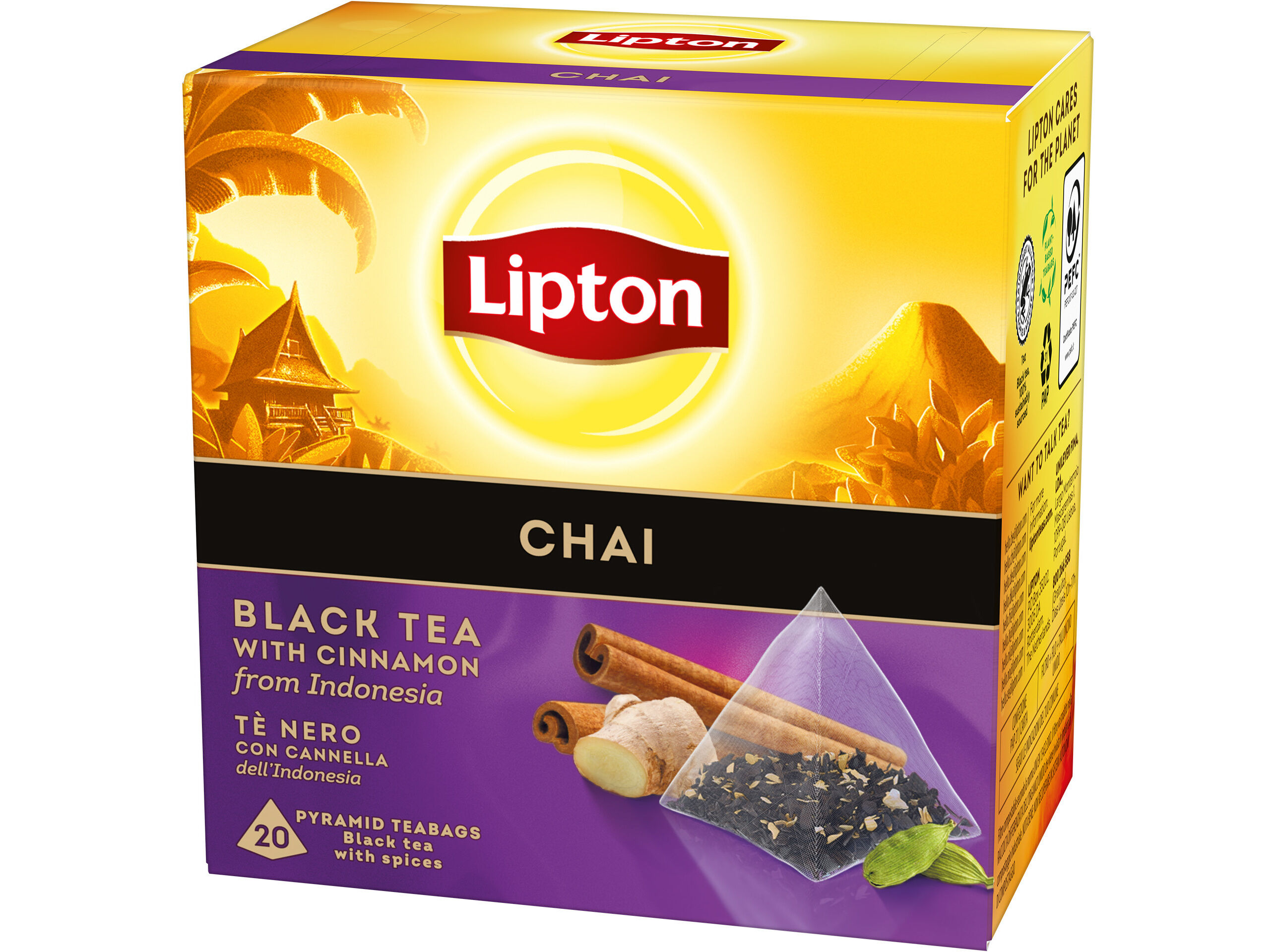 CH&Aacute; PRETO LIPTON CHAI 20 SAQ image number 1