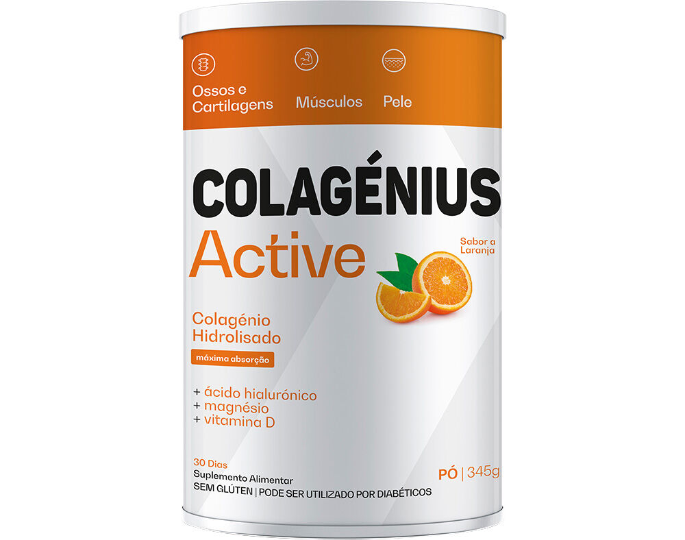 SUPLEMENTO COLAGENIUS ACTIVE LARANJA P&Oacute; 345G