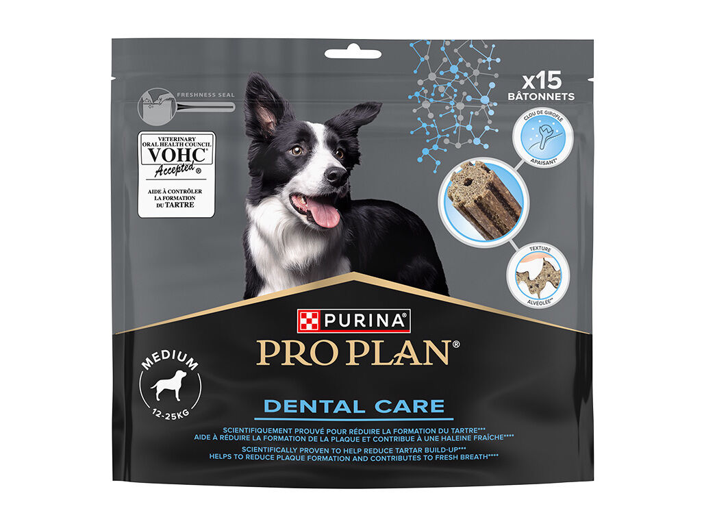 SNACK PARA C&Atilde;O HIGIENE ORAL PRO PLAN M&Eacute;DIO 345G image number 1