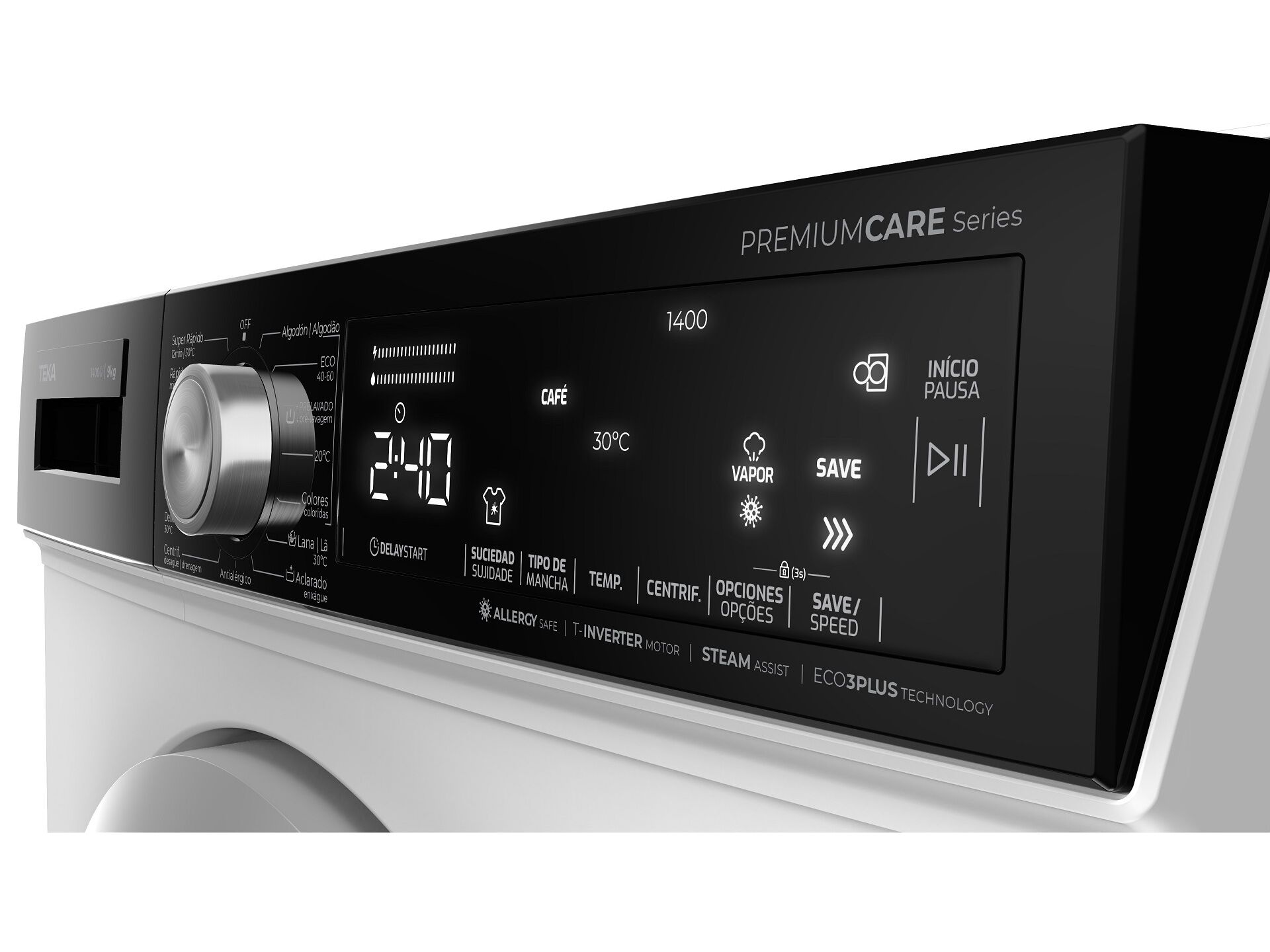 MAQUINA DE LAVAR ROUPA TEKA WMT 70945 WH BRANCO B 9KG 1400RPM image number 4