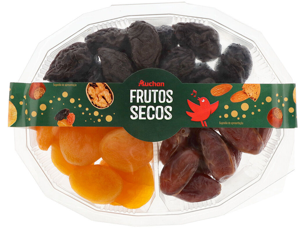 SORTIDO DOCE AUCHAN COM AMEIXA ALPERCE E T&Acirc;MARA 330G