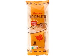 PÃO AUCHAN DE LEITE 10UN 350G