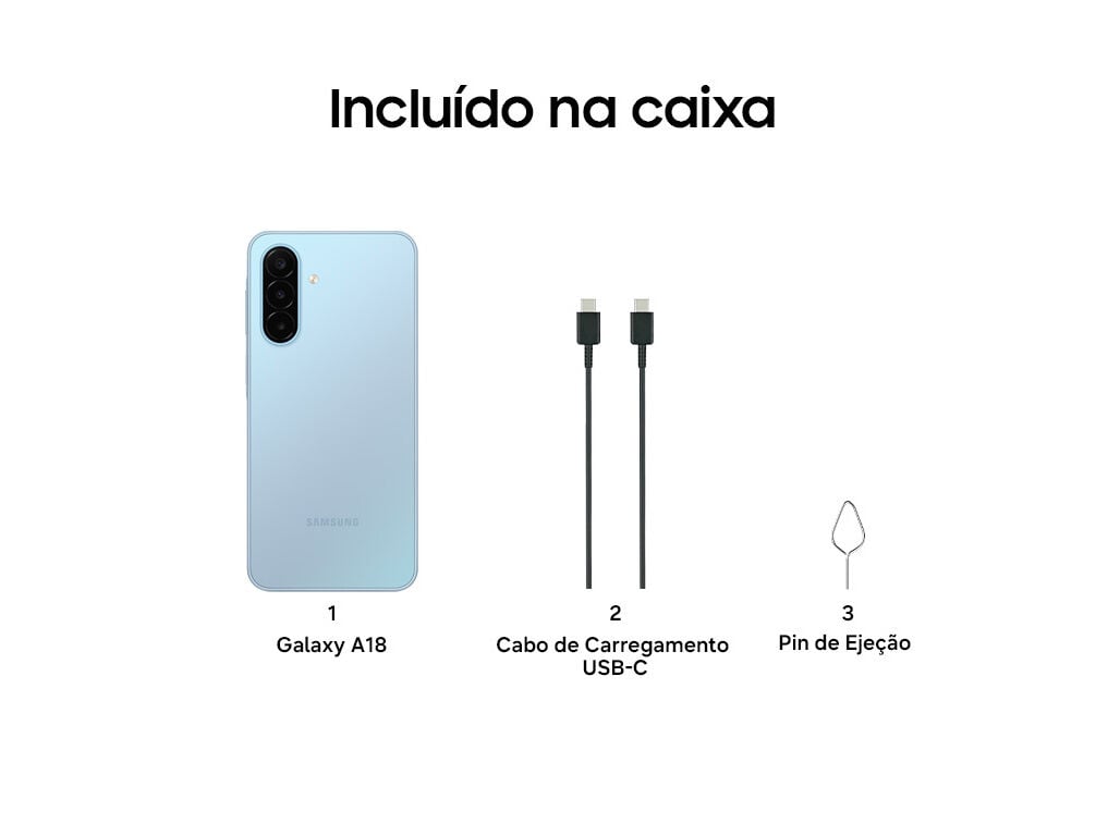 SMARTPHONE SAMSUNG GALAXY A18 AZUL CLARO 4/128GB image number 5