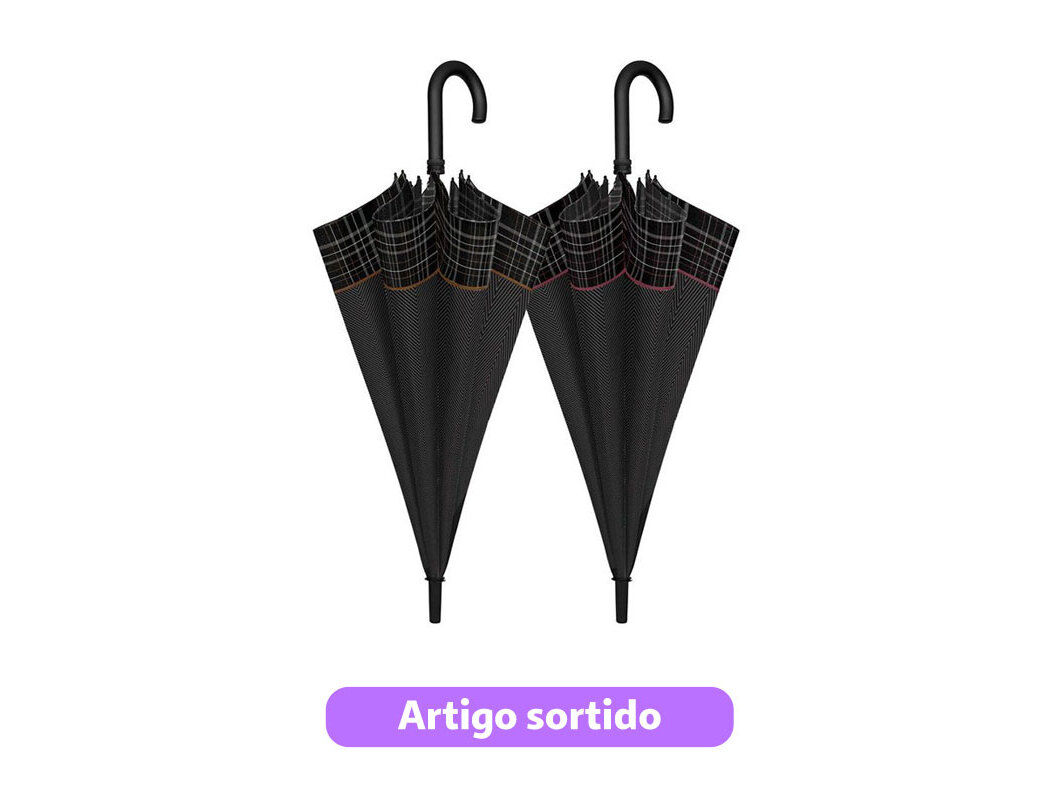 GUARDA-CHUVA HOMEM LONGO PERLETTI CORES SORTIDAS