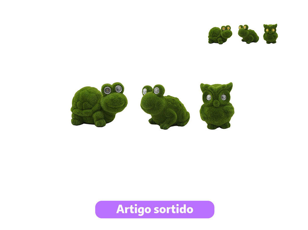ANIMAL EM TERRACOTA GARDENSTAR COM LUZ SOLAR MODELOS SORTIDOS image number 0