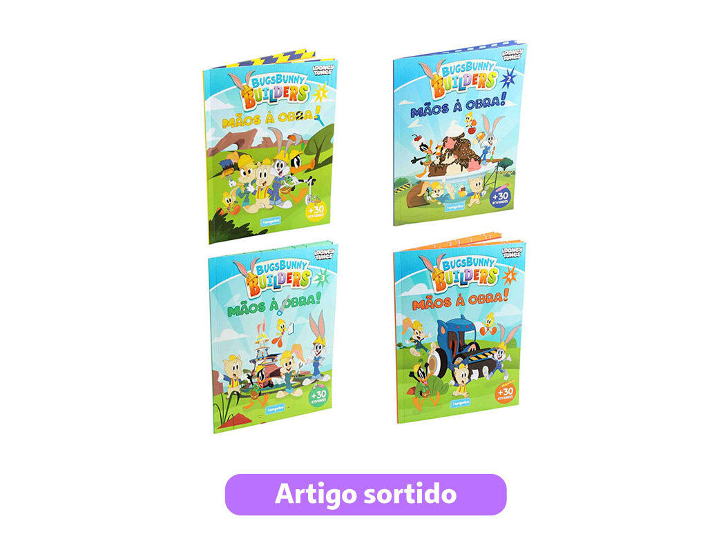 LIVRO BUGSBUNNY BUILDERS LOONEY TUNES M&Atilde;OS &Agrave; OBRA MODELOS SORTIDOS image number 0