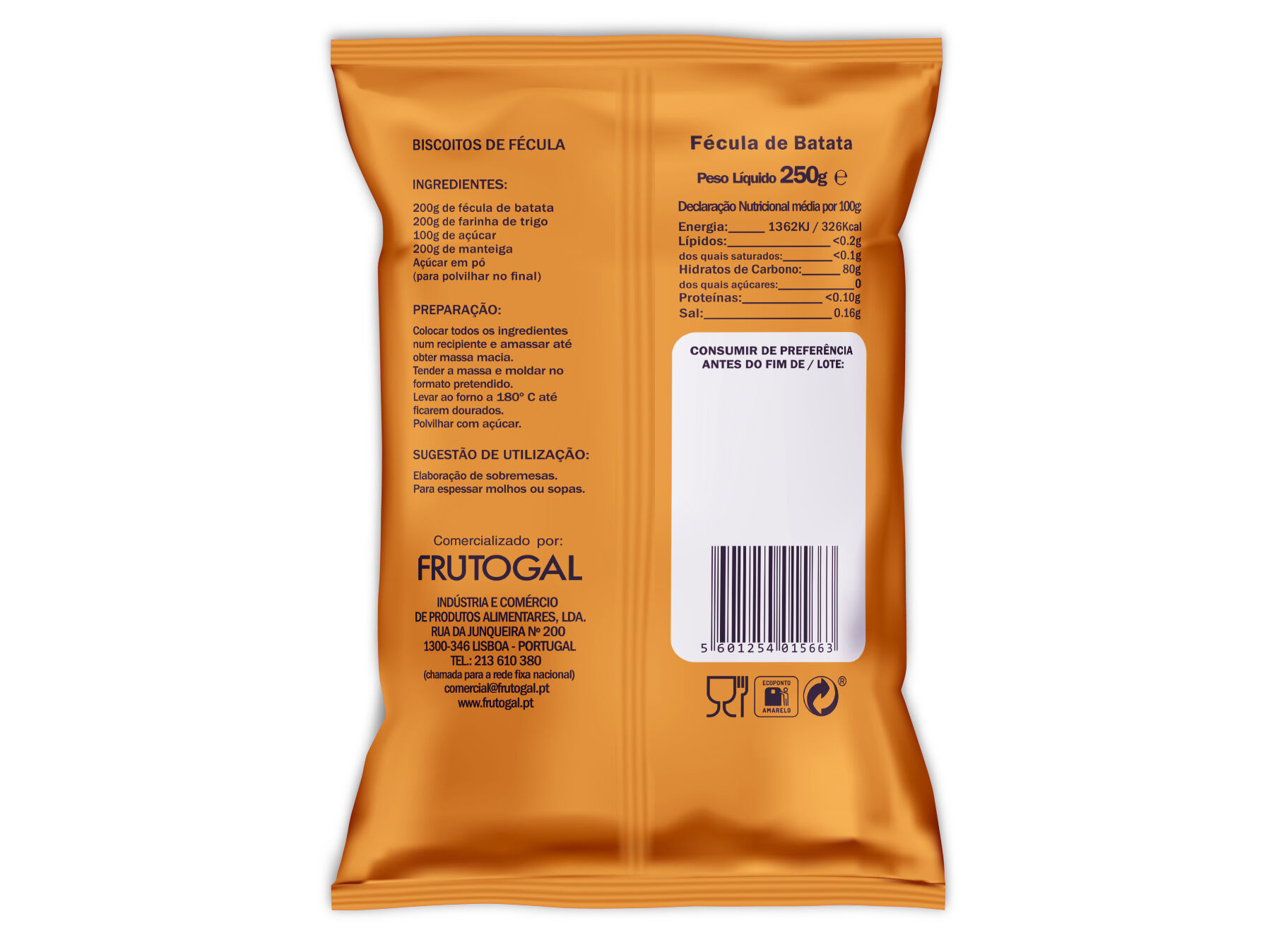 F&Eacute;CULA CIMARROM DE BATATA 250G image number 1