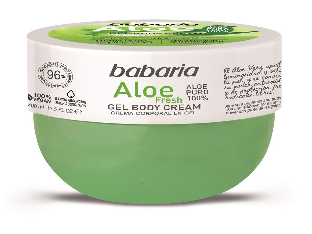 BODY CREAM ALOE VERA FRESH BABARIA 400 ML.